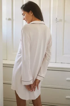 Eberjey Gisele The Boyfriend Sleepshirt 8 Eberjey Gisele The Boyfriend Sleepshirt -Fashion Clothing Shop 69281293 067 b3