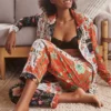 Desmond & Dempsey Mixed Floral Pajama Set -Fashion Clothing Shop 69987691 000 b