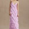 BHLDN Jia Bias-Cut Ruffled V-Neck Gown -Fashion Clothing Shop 79673349 055 b2