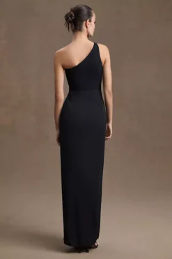 BHLDN Chloe One-Shoulder Side-Slit Georgette Gown -Fashion Clothing Shop 80247307 001 b3