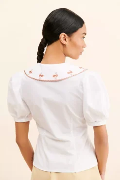 Greylin Janis Poplin Buttoned Blouse -Fashion Clothing Shop 81232787 010 m2