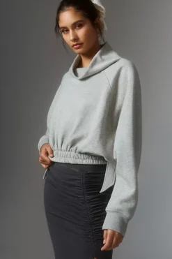Daily Practice By Anthropologie Long-Sleeve Funnel Neck Sweatshirt