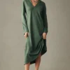Daily Practice By Anthropologie Long-Sleeve Hooded Midi Dress -Fashion Clothing Shop 82193897 031 b