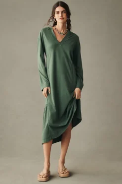 Daily Practice By Anthropologie Long-Sleeve Hooded Midi Dress