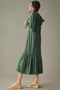 Daily Practice By Anthropologie Long-Sleeve Hooded Midi Dress -Fashion Clothing Shop 82193897 031 b3
