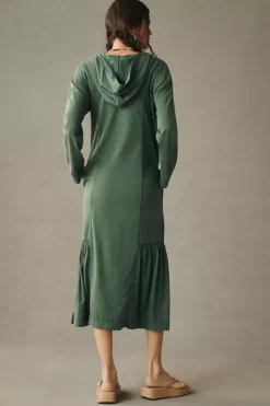 Daily Practice By Anthropologie Long-Sleeve Hooded Midi Dress -Fashion Clothing Shop 82193897 031 b4
