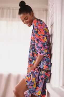 By Anthropologie Tiered Puff-Sleeve Dress -Fashion Clothing Shop 82282351 049 b3