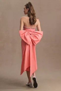 Rebecca Vallance Brittany Bow Embellished Midi Dress -Fashion Clothing Shop 82631417 066 b7