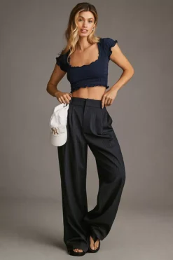 By Anthropologie Seamless Smocked Baby Tee -Fashion Clothing Shop 82658071 041 b3