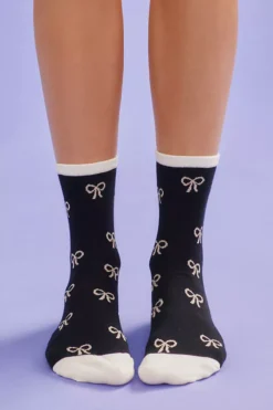 Anthropologie Bow Socks, Set Of 2