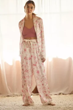 Rachel Parcell Lace-Trimmed Printed Sleep Set