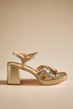 Reformation Maize Platform Heeled Sandals -Fashion Clothing Shop 83235259 070 b