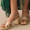 Reformation Maize Platform Heeled Sandals -Fashion Clothing Shop 83235259 070 b14