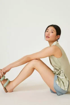 Anthropologie Iridescent Wrap Top -Fashion Clothing Shop 84050327 030 m4