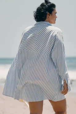 By Anthropologie Oversized Buttondown Cover-Up Shirt -Fashion Clothing Shop 84184191 040 c2