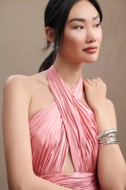 Mac Duggal Pleated A-Line Asymmetrical Halter Gown 8 Mac Duggal Pleated A-Line Asymmetrical Halter Gown -Fashion Clothing Shop 84204312 065 b2