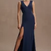 Dress The Population Sandra V-Neck Mermaid Gown -Fashion Clothing Shop 84224922 041 b