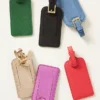Anthropologie Wanderer Contrast Leather Luggage Tag -Fashion Clothing Shop 84438720 001 b10