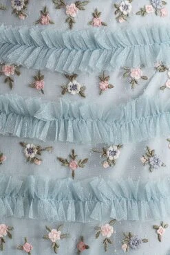 Mac Duggal High-Neck Ruffled Tiered Floral Gown 9 Mac Duggal High-Neck Ruffled Tiered Floral Gown -Fashion Clothing Shop 85138121 045 d6