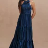 Mac Duggal Tiered Ruffle Halter Gown -Fashion Clothing Shop 85139996 040 b