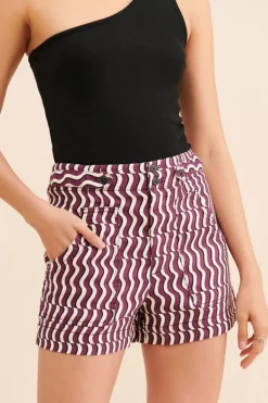 Anthropologie Maeve Wavy High-Rise Shorts -Fashion Clothing Shop 85443331 095 m3