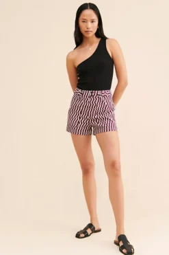 Anthropologie Maeve Wavy High-Rise Shorts -Fashion Clothing Shop 85443331 095 m4