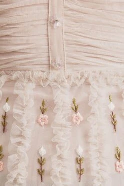 Mac Duggal Short-Sleeve Floral Ruffled V-Neck Gown -Fashion Clothing Shop 85891380 266 d6