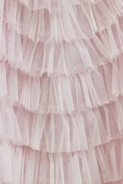 Mac Duggal High-Neck Short-Sleeve Tiered Ruffle A-Line Dress -Fashion Clothing Shop 85891927 066 d6