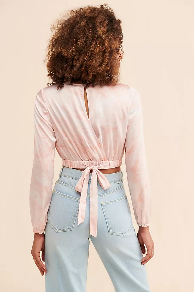 Hutch Cropped Marble Blouse 4 Hutch Cropped Marble Blouse - Image 2