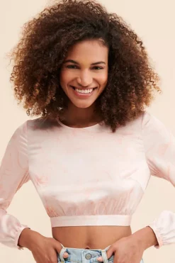 Hutch Cropped Marble Blouse 9 Hutch Cropped Marble Blouse -Fashion Clothing Shop 86206703 066 m3